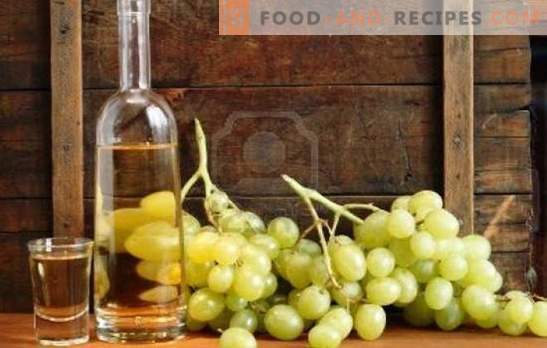Naminiai čachai iš vynuogių - paprasti receptai. Valgomųjų kristalų chacha gaminimas iš vynuogių namuose