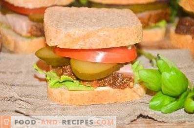 Сендвич со свинско месо и зеленчук