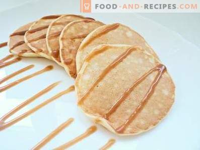 Thin pancakes on kefir