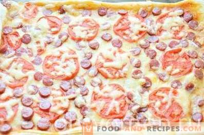 Pica su medžioklės dešra ir pomidorais