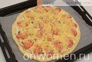Pica su dešra, grybais, sūriu ir pomidorais