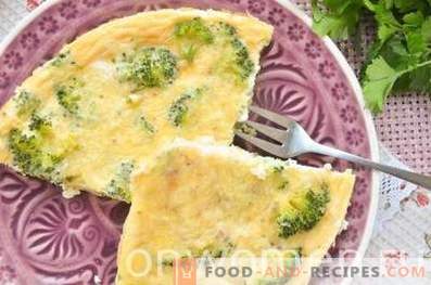 Omletas su brokoliais ir sūriu orkaitėje