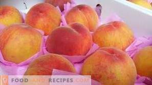 Kaip užšaldyti persikus
