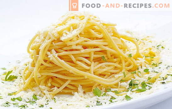 Spageti su sūriu yra itališkas patiekalas ant mūsų stalo. Greiti receptai, skirti gaminti spagetus su sūriu ir įvairiais priedais