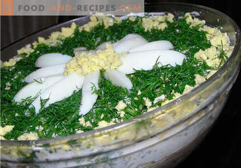 Ramunėlių salotos - geriausių receptų pasirinkimas. Kaip tinkamai ir skaniai paruošti salotų „ramunę“.