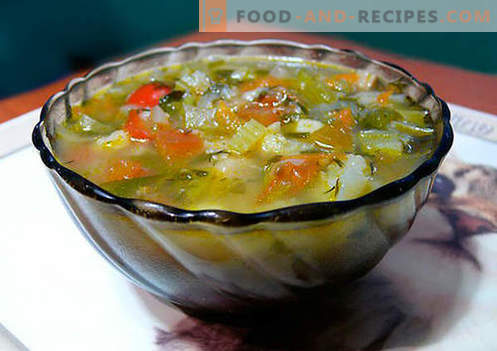Salierų sriuba - įrodyta receptai. Kaip tinkamai ir skaniai virti sriubos iš salierų.