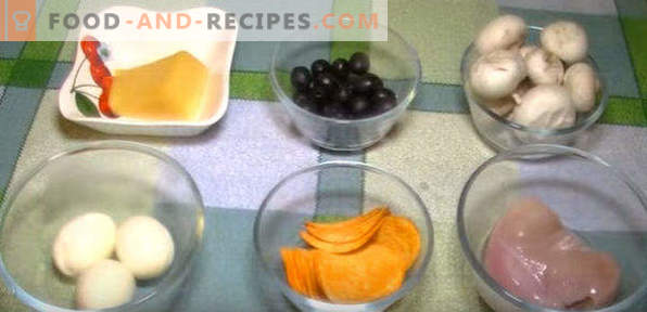 Saulėgrąžų salotos su traškučiais: klasikinis receptas